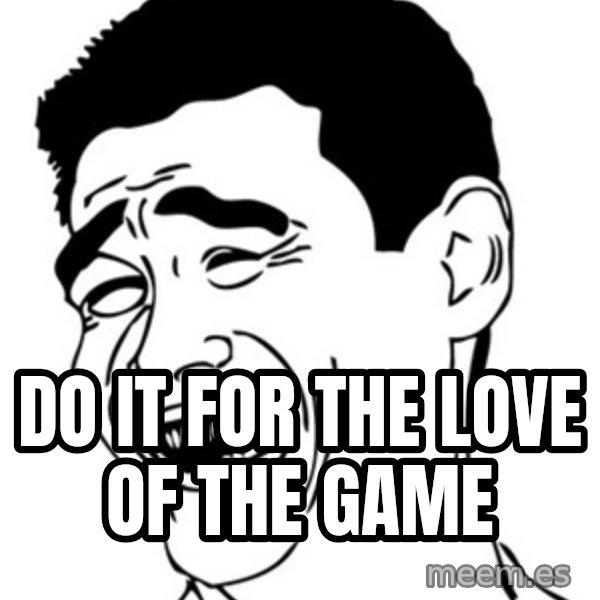 Yao Ming meme: Do it for the love of the game