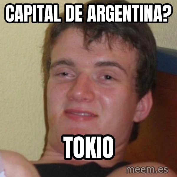 Stoner Stanley meme: CAPITAL DE ARGENTINA? / TOKIO