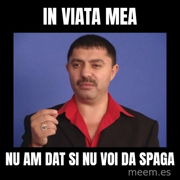 Manelistul Nicolae Guta meme: in viata mea / nu am dat si nu voi da spaga