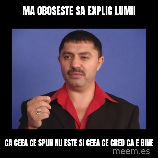 Manelistul Nicolae Guta meme: ma oboseste sa explic lumii / ca ceea ce spun nu este si ceea ce cred ca e bine