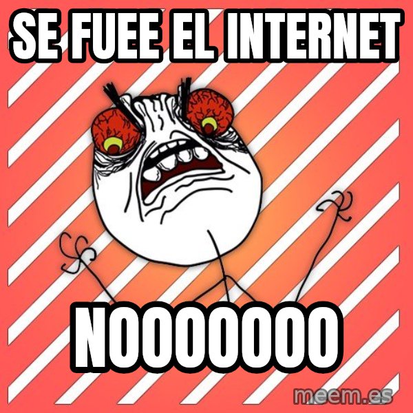 iHate meme: se fuee el internet / Nooooooo