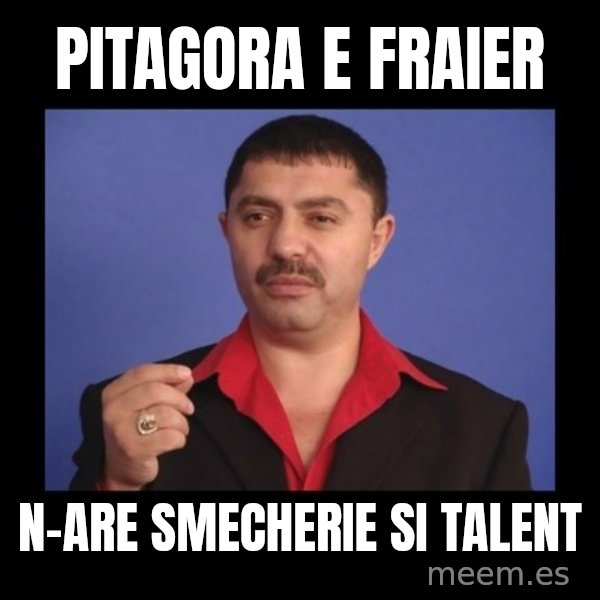Manelistul Nicolae Guta meme: pitagora e fraier / n-are smecherie si talent