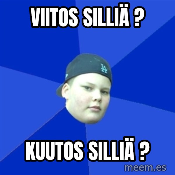 Jonnen Neuvo meme: viitos   silliä ? / kuutos   silliä ?