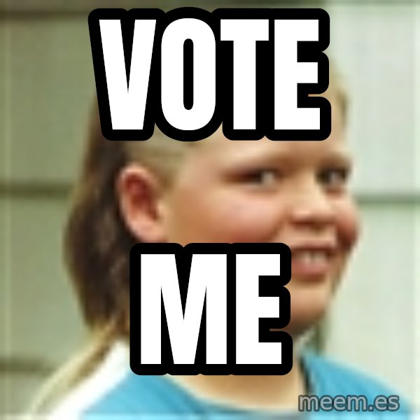 Jonnen Neuvo meme: vote / me