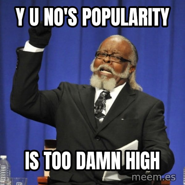 Rent Is Too Damn High meme: y u no's popularity / is too damn high
