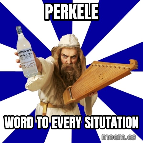 FinnishProblems meme: PERKELE / word to every situtation