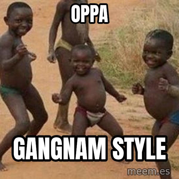 african children dancing meme: oppa / gangnam style