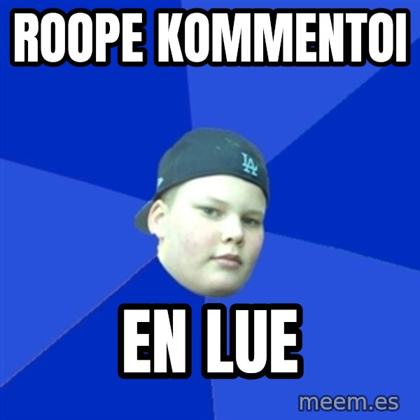 Jonnen Neuvo meme: Roope kommentoi / EN LUE
