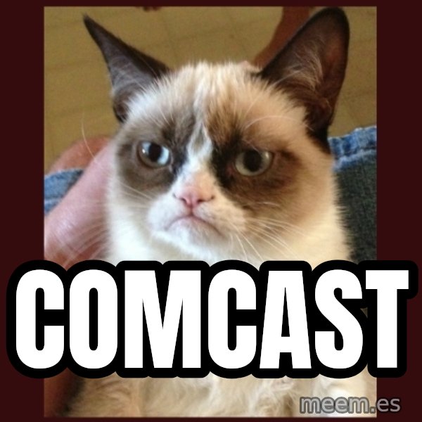 Grumpy Cat  meme: Comcast