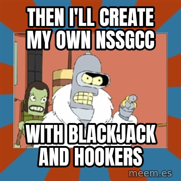 Blackjack and hookers bender meme: then i'll create my own Nssgcc / with blackjack and hookers