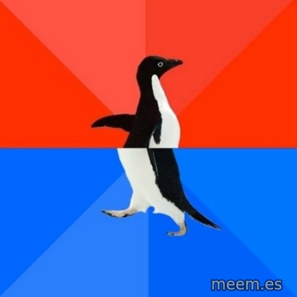 Socially Awesome Awkward Penguin meme: 