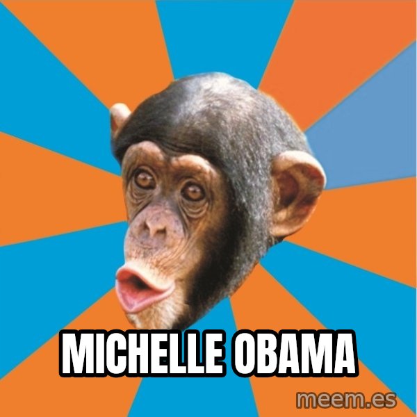 Stupid Monkey meme: Michelle OBama