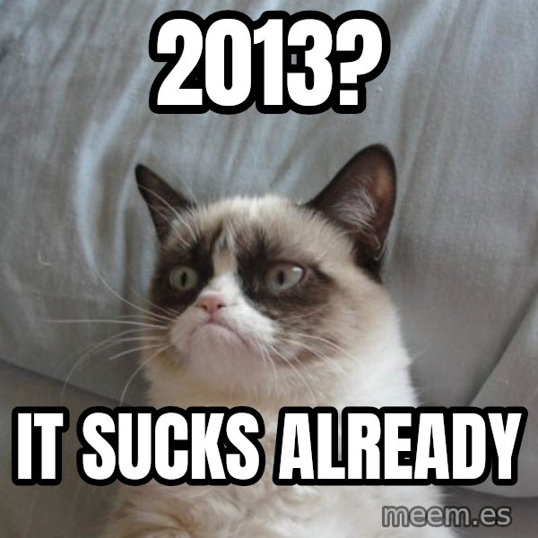 Grumpy cat good meme: 2013? / it sucks already