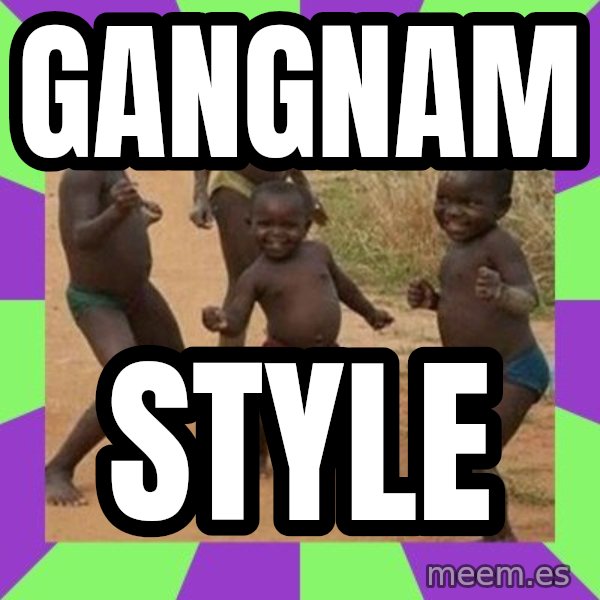african children dancing meme: GANGNAM / STYLE