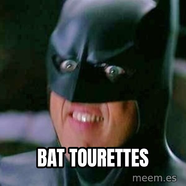 Goddamn Batman meme: Bat Tourettes