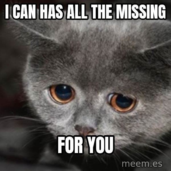 Sadcat meme: I can has all the missing / for you