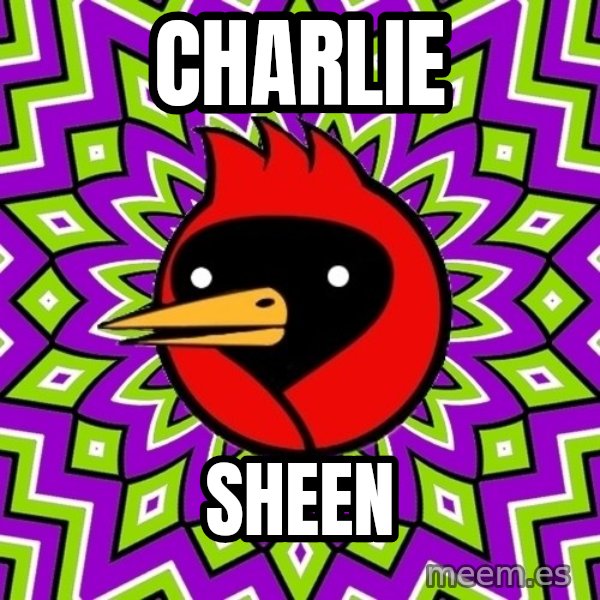 Omsk Crow meme: CHARLIE / SHEEN