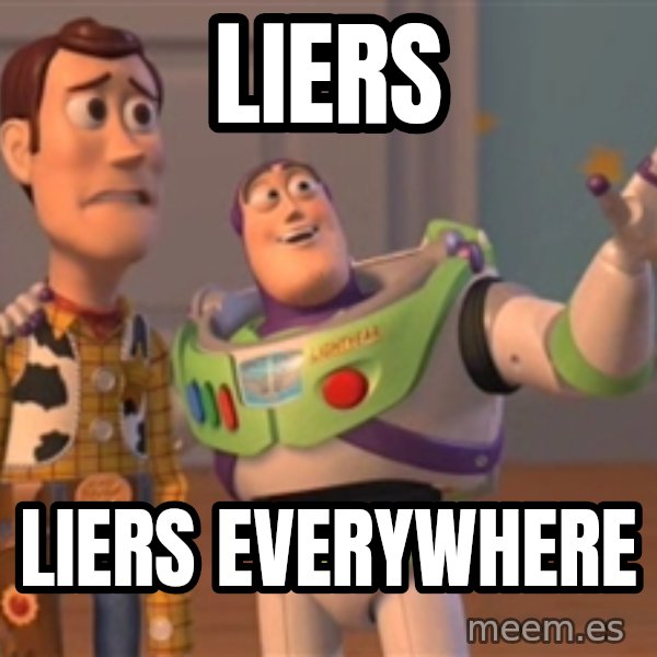 Tseverywhere meme: LIERs / liers everywhere