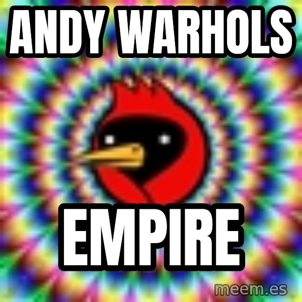 Omsk Crow meme: ANDY WARHOLS / EMPIRE