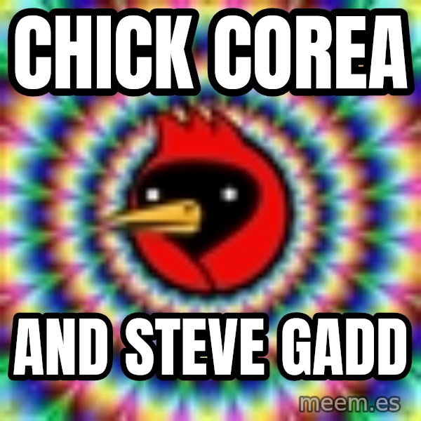 Omsk Crow meme: CHICK COREA / AND STEVE GADD