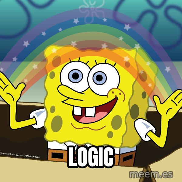 spongebob rainbow meme: Logic