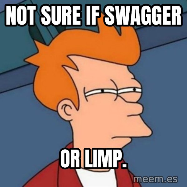 Not sure if troll meme: Not sure if swagger / or limp.