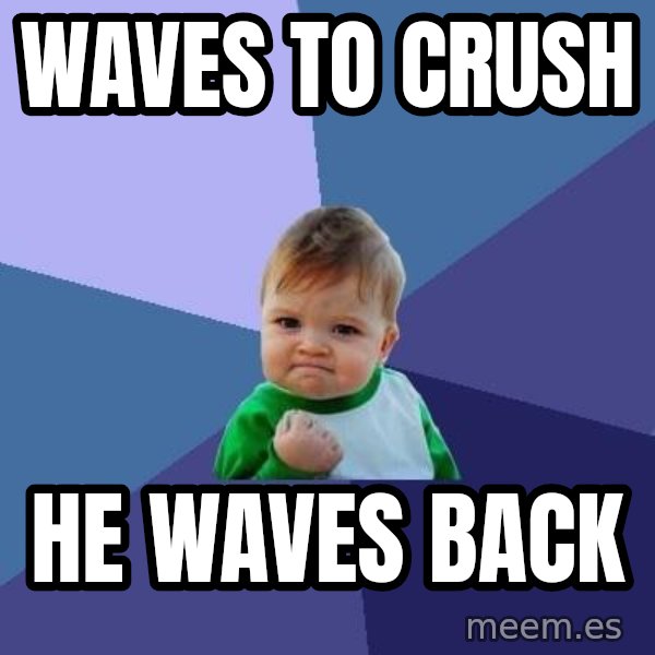 Success Kid meme: Waves to crush / He waves back