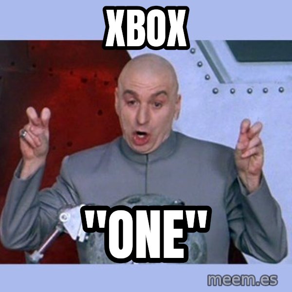 Dr Evil meme meme: XBOX / "ONE"
