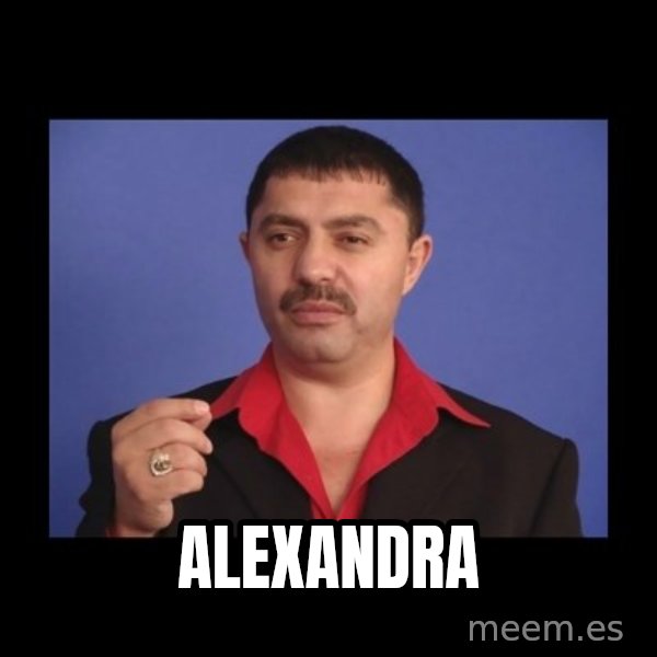 Manelistul Nicolae Guta meme: Alexandra