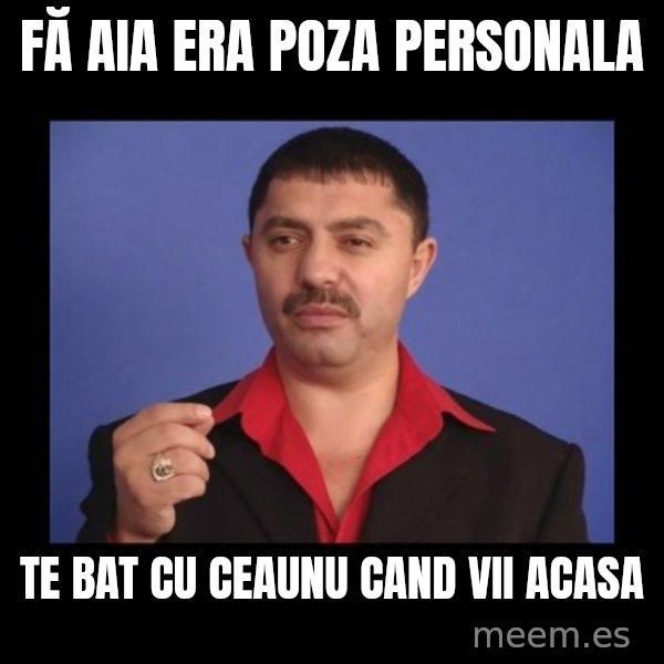 Manelistul Nicolae Guta meme: fă aia era poza personala / te bat cu ceaunu cand vii acasa