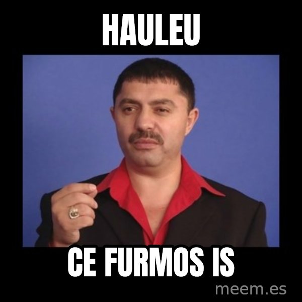 Manelistul Nicolae Guta meme: HAULEU / CE FURMOS IS