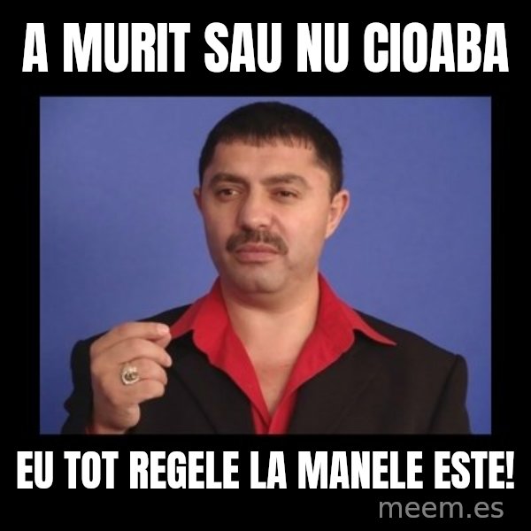 Manelistul Nicolae Guta meme: A murit sau nu Cioaba / Eu tot regele la manele este!