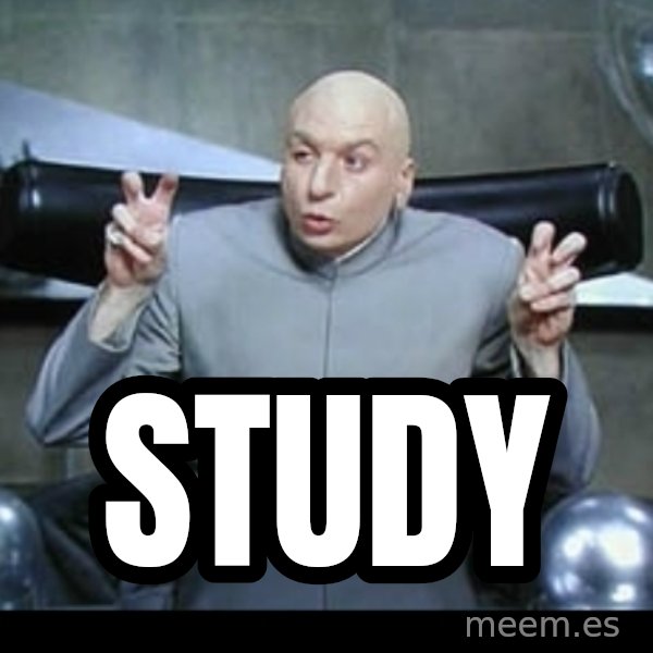 Dr. Evil Air Quotes meme: study