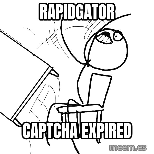Desk Flip Rage Guy meme: rapidgator / captcha expired