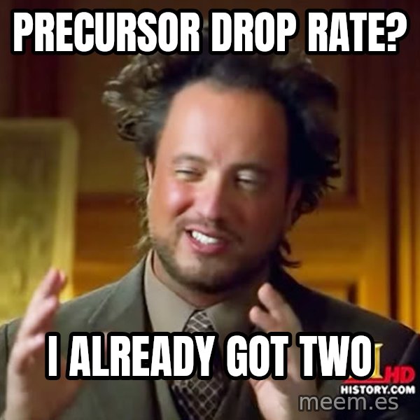 Giorgio A Tsoukalos Hair meme: Precursor drop rate? / I already got two