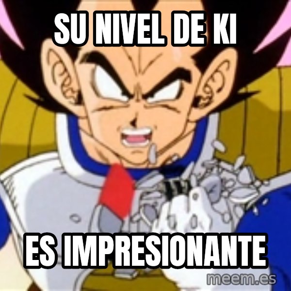 Over 9000 meme: su nivel de ki / es impresionante