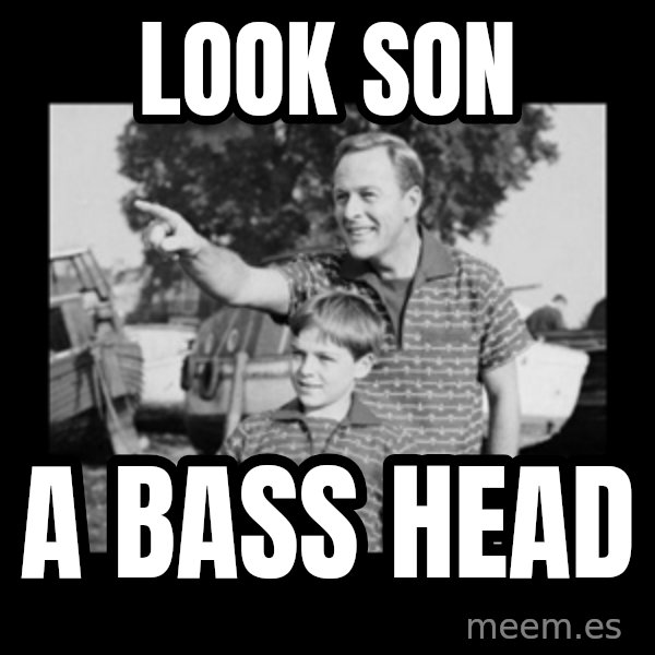 look son a faggot meme: Look son / A bass head