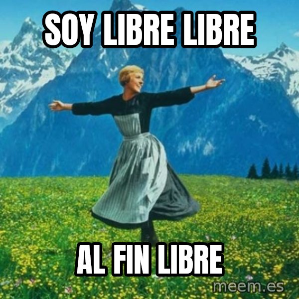 Look at All the Fucks I Give meme: soy libre libre / al fin libre