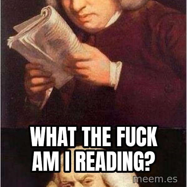 Samuel Johnson meme: what the fuck am i reading?