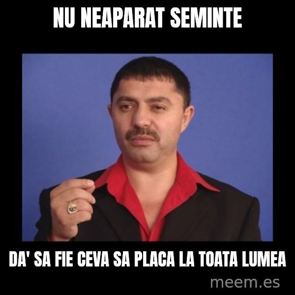 Manelistul Nicolae Guta meme: nu neaparat seminte / da' sa fie ceva sa placa la toata lumea
