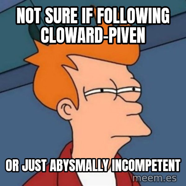 Not sure if troll meme: not  sure  if  following  cloward-piven / or just abysmally incompetent