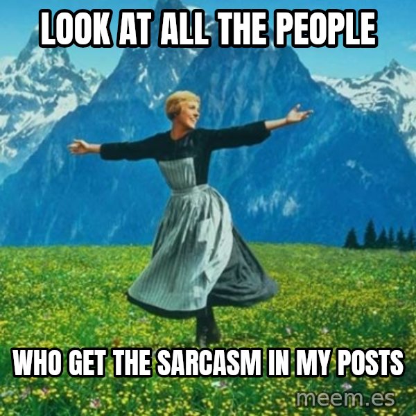 Look at All the Fucks I Give meme: look at all the people / who get the sarcasm in my posts
