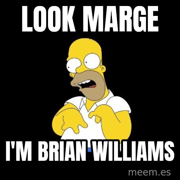 look-marge meme: Look Marge / I'm Brian Williams