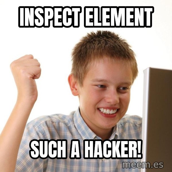 First Day on the internet kid meme: Inspect element / Such a hacker!