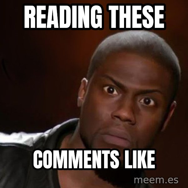 kevin hart nigga meme: Reading these / Comments like