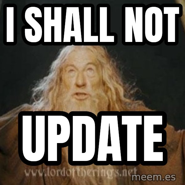 You shall not pass meme: I Shall not / UPDATE