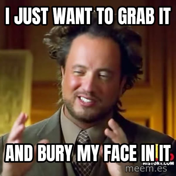 Giorgio A Tsoukalos Hair meme: I just want to grab it / and bury my face in it