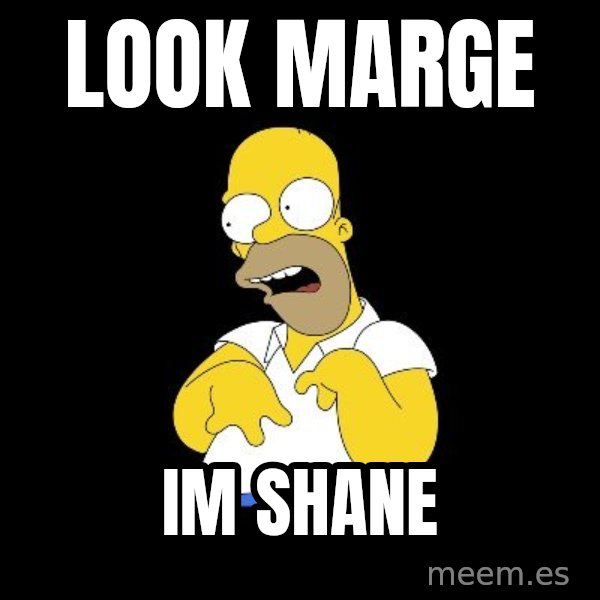 look-marge meme: Look marge / Im shane