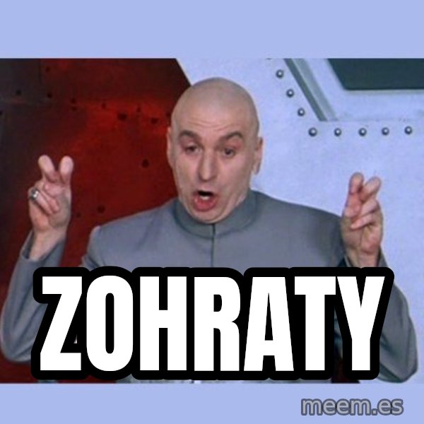 Dr Evil meme meme: Zohraty