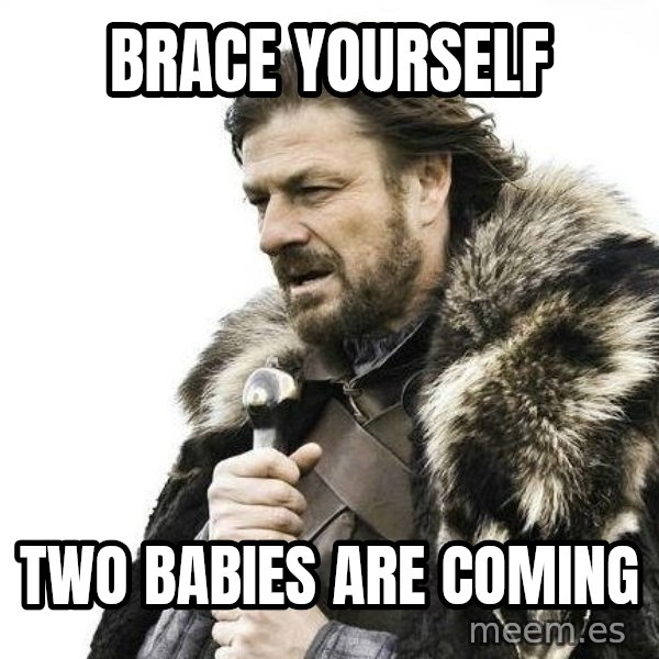 Brace Yourself Winter is Coming. meme: Brace yourself / Two babies are coming